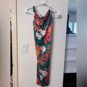 Tropical Floral Maxi Dress